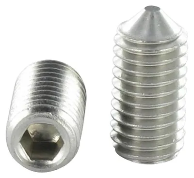 Produktbild von Metallschrauben Edelstahl A2 Madenschraube Schraubenschlüssel 2 M4X4 Spitze