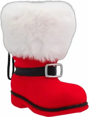 Produktbild von Nikolausstiefel rot 10x6x11cm Weihnachten Deko / Geschenkverpackung