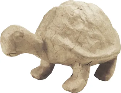 Produktbild von Décopatch Kleines Pappmaché, braun, Schildkröte 13,5cm - Kartonbraun SA122O