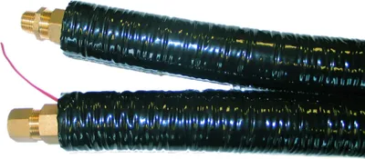 Produktbild von Edelstahlwellrohr, Solarrohr, Wellrohr isoliert, 2 in 2 mit Fühlerkabel / DN 16 / 20 mm Isolierung / 25 m Länge