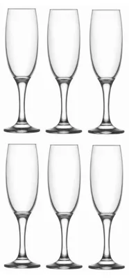 Zdjęcie produktu dla Kieliszek Empire, LAV, do wina musującego, 220 ml, 49x210 mm, opakowanie 6 szt.