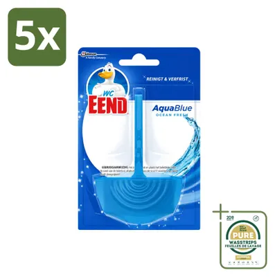 Produktbild von 5 x  WC Eend Toiletblok Aqua Blue - 40 g - Vorratspackung - 5 Stücke