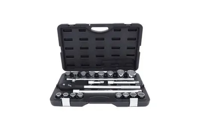 Produktbild von KS Tools 911.0722, Steckschlüssel-Satz, 3/4", 21 Kopf/Köpfe, Chrom-Vanadium-Stahl, 14 kg