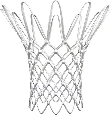 Productafbeelding van Basketbal Net - Sport Accessoire - Buiten Spelen - Duurzaam Polypropyleen - 7 Inch - Wit