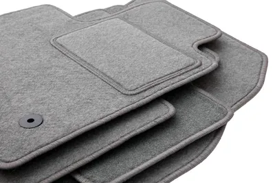 Image de Tapis de sol en moquette pour Seat e-Mii 2019- (à hayon) – jeu 4 pièces, gris, sur mesure – Wielganizator OSLO