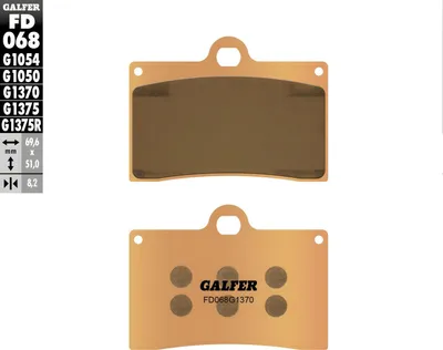 Immagine prodotto di Set pastiglie freno Galfer 2x FD068G1370 in metallo sinterizzato STREET anteriori per Ducati ST 2, Norton Commando Sport Cafe Racer SE 944 / 961 cc, anno di costruzione 1997 - 2020