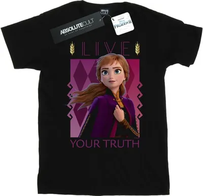 Produktbild von Disney - "Frozen 2 Live Your Truth" T-Shirt für Damen BI24554 (3XL) (Schwarz)