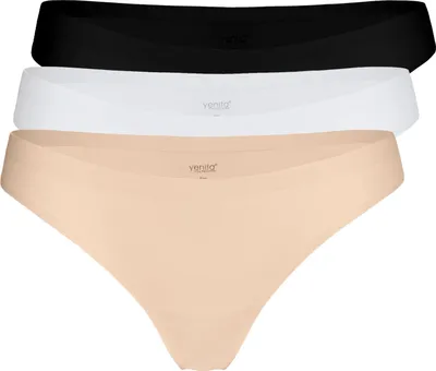 Produktbild von Yenita® Strings "Invisible" 3er Pack Seamless Tanga XL gemischt