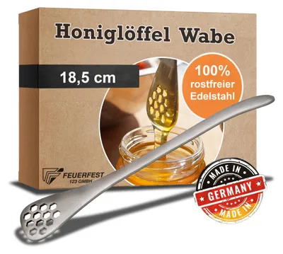 Produktbild von Honiglöffel Bienenmotiv Edelstahl