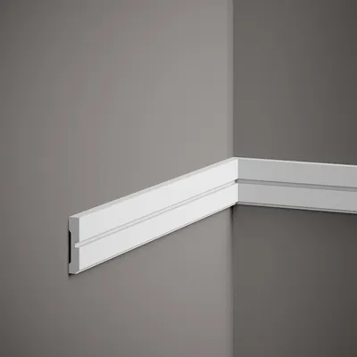 Produktbild von Mardom Wandleiste MDD414 Profoam 11 x 51 x 2000 mm Weiß Zierleiste Schlicht