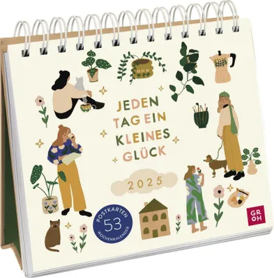 Produktbild von Postkartenkalender 2025: Jeden Tag ein kleines Glück