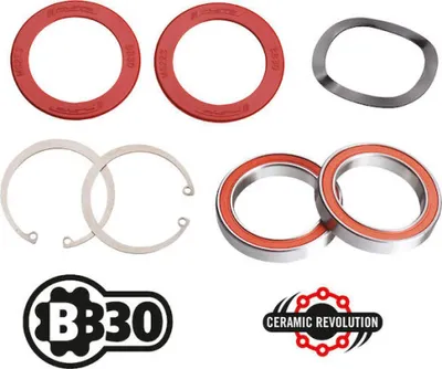 Produktbild von FSA Innenlager Road BB30 68/73 Ø 30 mm Rot - leichtlaufendes Tretlager für Re...