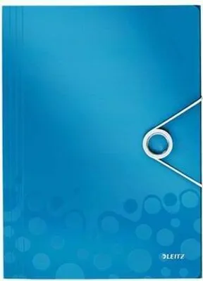 Produktbild von LEITZ Wow Eckspannermappe PP A4 Farbe: Blau metallic