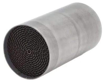 Imagen del producto de Catalizador para tubo de escape – Acero inoxidable, universal – Motocicleta – 53x100 mm – Piezas de repuesto de alta calidad – Rendimiento mejorado – Escape