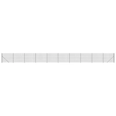 Imagen del producto de Cerca de alambre con brida gris antracita 1,6x25 m