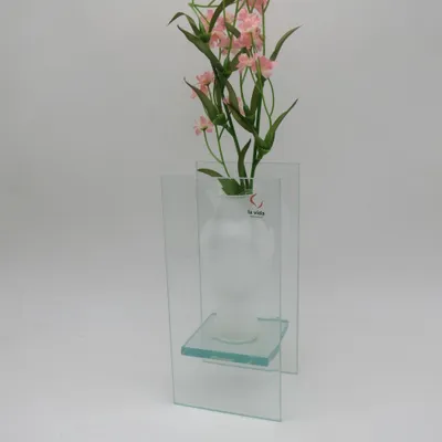 Produktbild von Vase Glas Deko Einzelblume Blumenvasen Tischvase Dekoration H20 cm