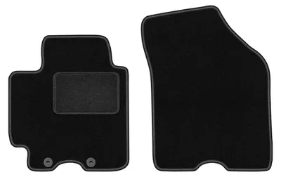 Produktbild von Velours-Fußmatten Vorne passend für Suzuki Swift V (Schrägheck, Bj. 2017-) –  schwarz, passgenau, mit Befestigungen set 2 Stk. - STANDARD