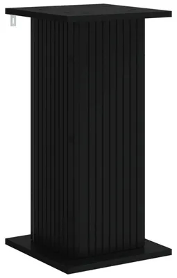 Image de Support de Plante Noir 30,5 x 30 x 60,5 cm Bois d'ingénierie