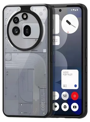 A product shot of a phone case and a phone.