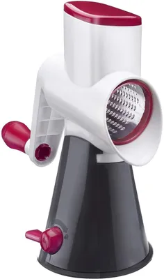 Zdjęcie produktu dla Westmark Scharfe Herta, Tarka obrotowa, Czarny, Czerwony, Stal nierdzewna, Biały, Plastik, Stal nierdzewna, 130 mm, 265 mm, 285 mm