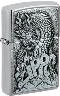 Produktbild von Feuerzeug Zippo Dragon Over Zippo Unisex Silber Metall