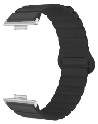 Produktbild von INF Silikonarmband mit Magnet für Huawei WATCH Fit3/4/5/Pro 21.3cm x 2cm Schwarz