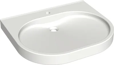 Obrázok produktu pre Umývadlo KWC AR, VARIUScare, MIRANIT, 650x120x550 mm, bezbariérové