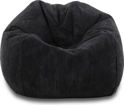 Produktbild von Ecopuf Sakwa, Sitzsack Cord mit Fußstütze, Sitzsack Sessel mit Füllung, Kinder, Graphit Sz19