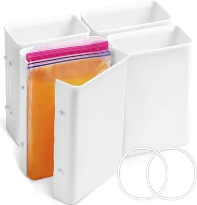 Produktbild von Kühlschrank Organizer 4er Pack für Suppe und Joghurt