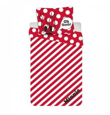 Obrázok produktu pre Obliečky Minnie red Oh gosh! 140/200, 70/90