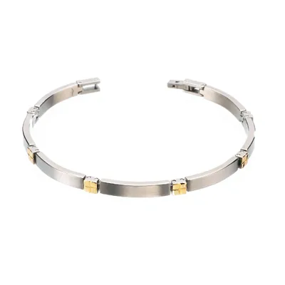 Produktbild von Boccia Damen Armband 0329-04 Titan bicolor goldplattiert