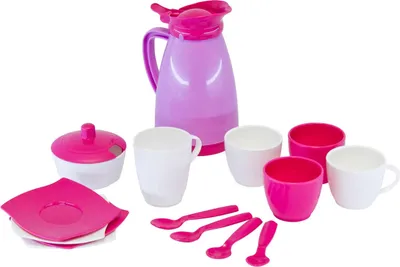 Produktbild von WADER 16 tlg GIRLS Service-Set Kaffeeservice Teeservice Puppenservice