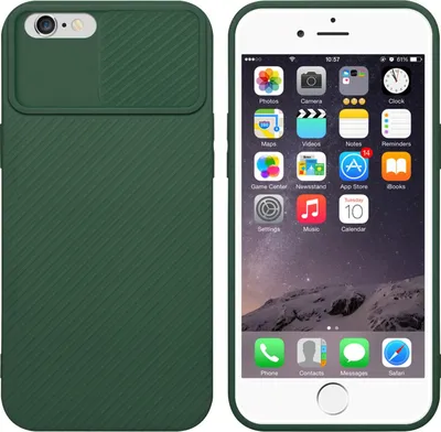 Produktbild von Cadorabo Hülle für Apple iPhone 6 PLUS / 6S PLUS Schutz Hülle in Grün Handyhülle TPU Etui Case Cover Kameraschutz