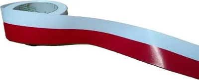 Zdjęcie produktu dla wstążka 5 cm x 50y biało-czerwona flaga 111900