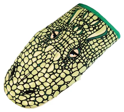 Produktbild von Lustige Krokodil Backhandschuhe hitzebeständig – BBQ Ofenhandschuhe Set, Küchenschutzhandschuhe, kreative Tierform für Erwachsene, Grillhandschuhe gegen Verbrühungen für Backofen, Mikrowelle, Backen