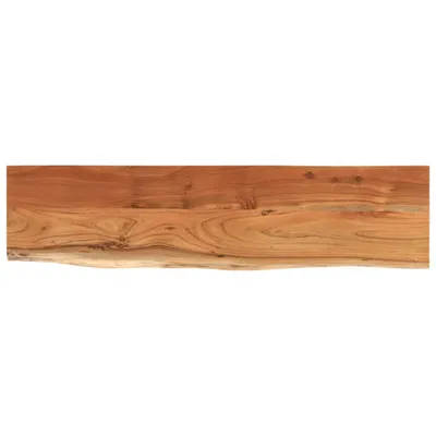 Immagine prodotto di vidaXL Mensola da parete 80x20x2,5 cm Rettangolare Legno massello di acacia con bordi grezzi