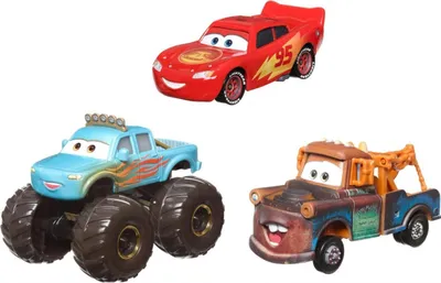 Obrázek produktu pro Cars (Auta) - 3 kusy kovových autíček - McQueen + Burák a další.