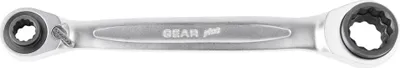 Produktbild von KS Tools 4 in 1 GEARplus umschaltbar Doppel-Ratschenringschlüssel, 14x17x18x19 mm