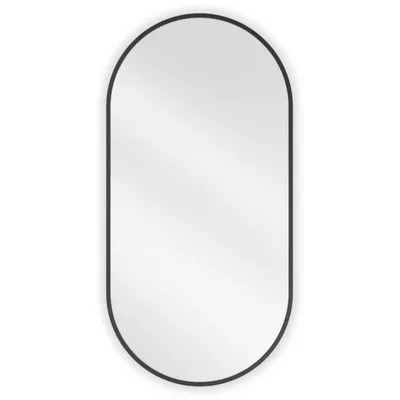 Zdjęcie produktu dla Mexen Loft lustro łazienkowe owalne 90 x 45 cm, rama czarna - 9851-090-045-000-70