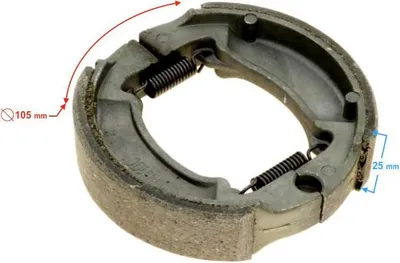 Produktbild von Hinterradbremsbacken für Falcon 2T 50cc Roller