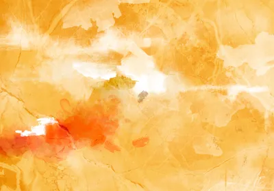 Produktbild von Vlies Fototapete Abstrakt 400x280 cm Tapeten Wandtapete XXL Aquarell Farbflecken wie gemalt orange a-A-0938-a-a