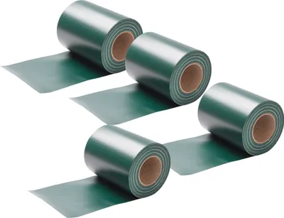 Produktbild von Jayseuw Sichtschutzstreifen PVC Sichtschutzstreifen Windschutzstreifen Doppelstabmatten 35mx4 Grün