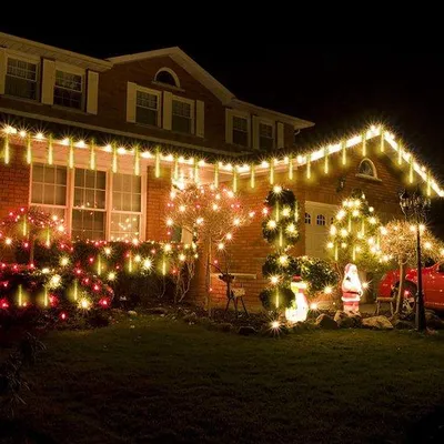 Immagine prodotto di Illuminazione a LED effetto meteora, bianco caldo, per interni ed esterni