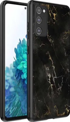 Produktbild von Geeignet für Samsung Galaxy S20 FE Telefon Fall mit Marmor-Druck - TPU zurück Abdeckung Fall schwarz Marmor-Design - Schwarz - Smartphonica