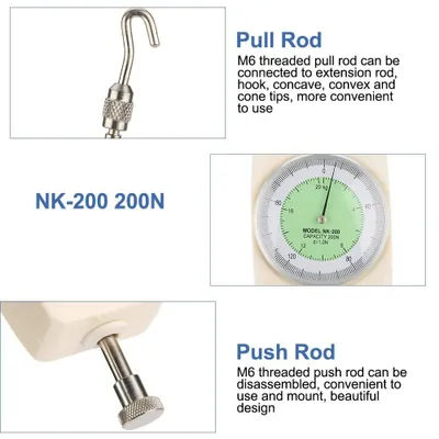 Kraftmesser 200N NK-200 Dynamometer analog Push-Pull