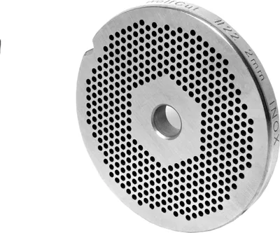 Produktbild von Fleischwolfscheibe, Lochscheibe aus Inox-Stahl Größe 22 in 2,5 mm Bohrung von WOLFCUT