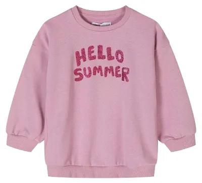 Imagen del producto de Minoti - Sudadera para niñas, cuello redondo, tejido de forro polar MN240 (98) (lila)