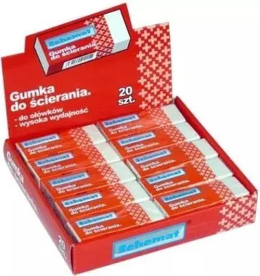 Produktbild von Radiergummis für Bleistifte und Buntstifte, 20 Stück