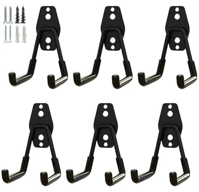 Produktbild von Robuste Universalhaken für die Garagenaufbewahrung, Wandhaken für die Garage, Organizer für Garagen- und Gartengeräte, universelle Hängehaken, Haken für Garage und Garten