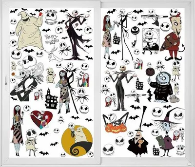 Produktbild von Famanu Halloween Fensteraufkleber Set - 12 Bögen für Festdekoration